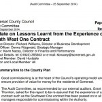 South West One report